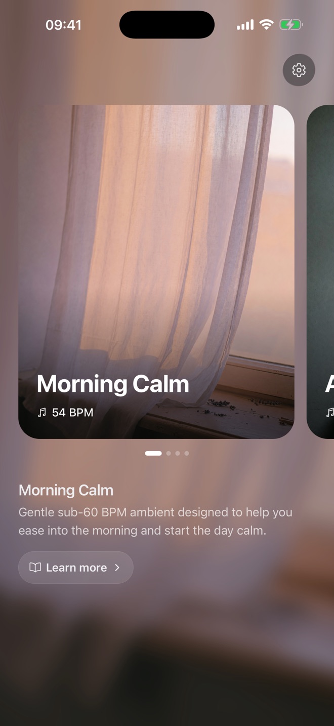 Stilli — home screen